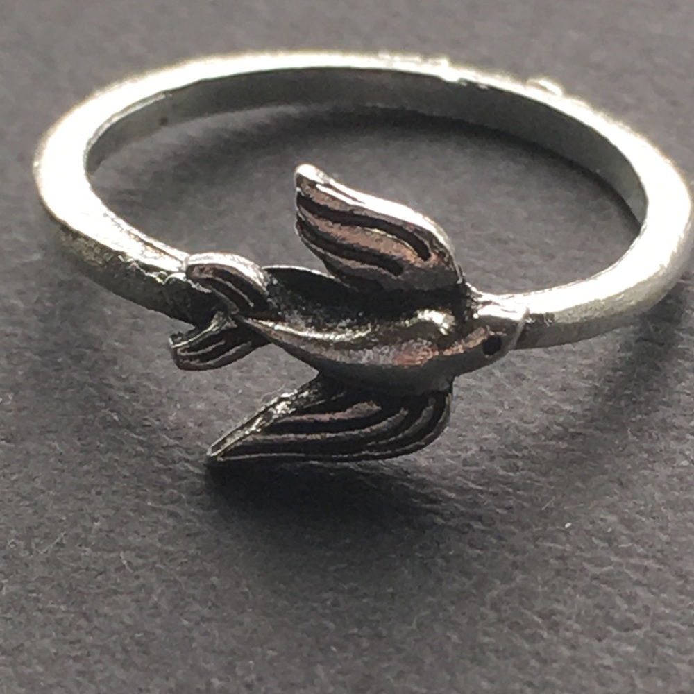 Silver Koi Fish Ring